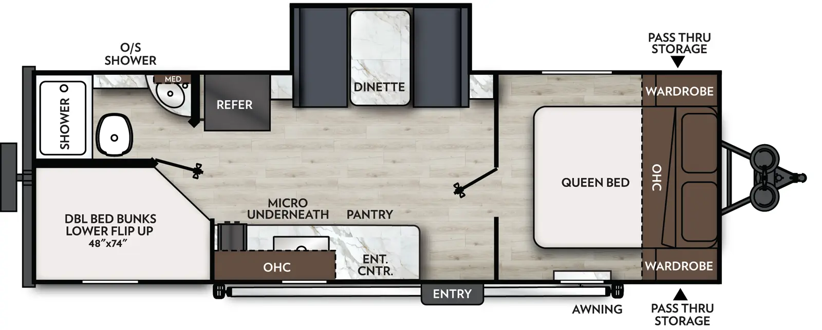 Apex Nano 228BHS Floorplan